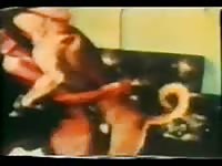Proud boyfriend records the fun as his partner gets banged by a hung mutt for the first time