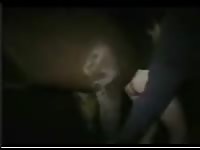 Zoophilia legend Mr Hands taking the fateful horse cock deep in his ass