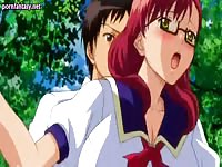 Brunette seductive looking teenage cartoon skank fucked balls deep in this animation footage