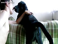Aluzky Giving Rimjob 2 Hd Aluzky Home Made Videos Dog Lover German Shepherd- Beastiality Boy