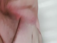 Chybby gay cum on belly