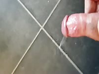 Cumshot after long time edging