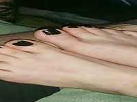 Licking Mom's 1 week unwashed smelly soles 
