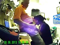 Sucking 60 years old cock. He cums in my mouth.
