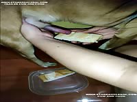 eat dog semen with food