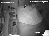 IPCAM &ndash; Russian parents have sex in the dark