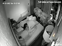 IPCAM &ndash; Ukrainian couple fucks in the dark
