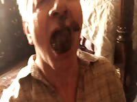 Another Hot Black Man Shits in White Mouth