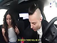 Catch the greatest porn industry star in a car on the