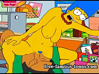 Mature Marge Simpson cheating hentai